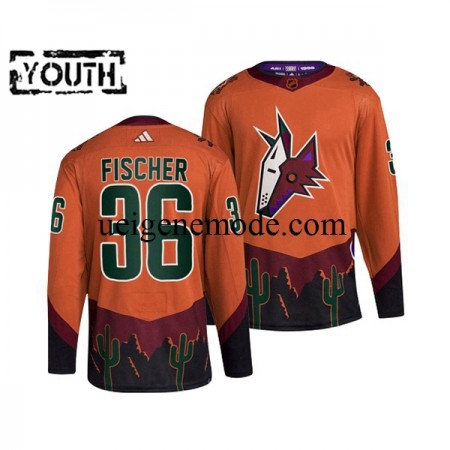 Kinder Arizona Coyotes Eishockey Trikot CHRISTIAN FISCHER 36 Adidas 2022-2023 Reverse Retro Orange Authentic